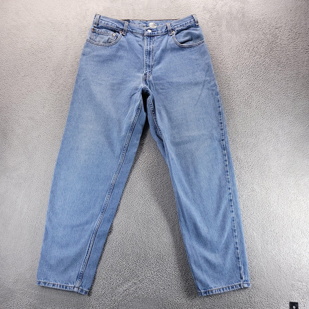 VTG Levis 560 Jeans Mens 36x32 Blue Relaxed Tapered Light Wash Denim Comfort
